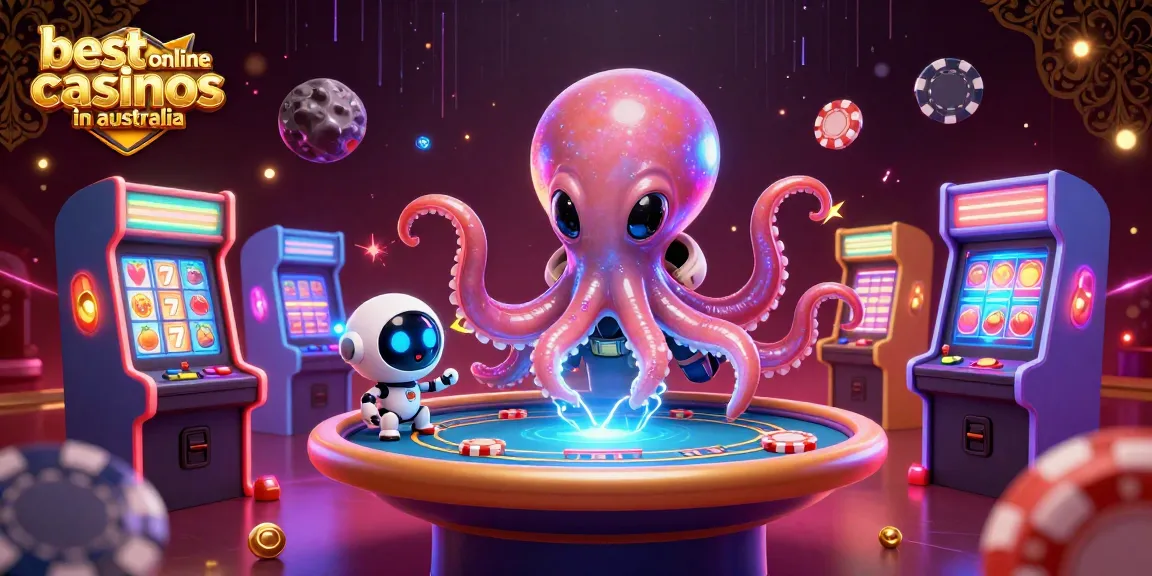 Experience thrilling games at the best online casinos in Australia with colorful alien casino features.